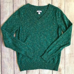 Green Croft & Barrow V Neck Sweater